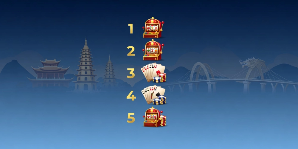 Minh họa bảng xếp hạng top casino da nang nh88 uy tín năm 2025 với thiết kế đồ họa hiện đại
