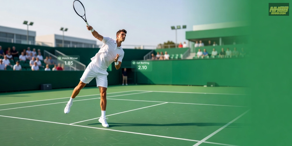 Minh họa các kèo cá cược tennis hấp dẫn trên nền tảng NH88