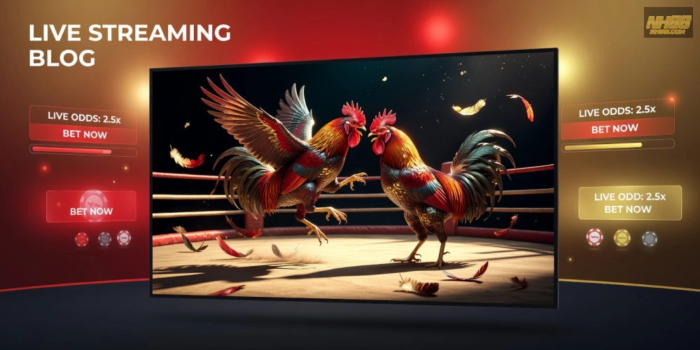 Hình minh họa khái niệm trực tiếp đá gà casino nh88 với giao diện streaming chuyên nghiệp và hình ảnh sống động.