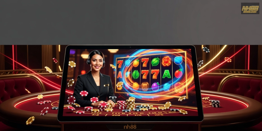 Khám phá giao diện live casino slot games nh88 với dealer thực tế và hiệu ứng sống động